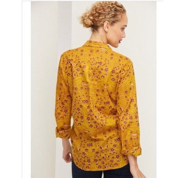 Roller Rabbit‎ Rhône Guy Shirt Floral Yellow Purple Long Sleeve Button Down XS - Picture 2 of 9